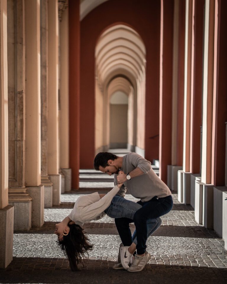 Luigi and Steffi, a couple, are dancing bachata in Munich, Germany